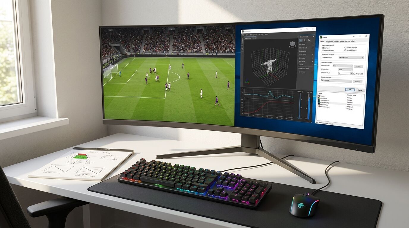Découvrez comment optimiser vos jeux de football sur PC grâce à 3DAnalyze, DxWnd et des réglages graphiques adaptés pour une meilleure performance et une expérience de jeu fluide.