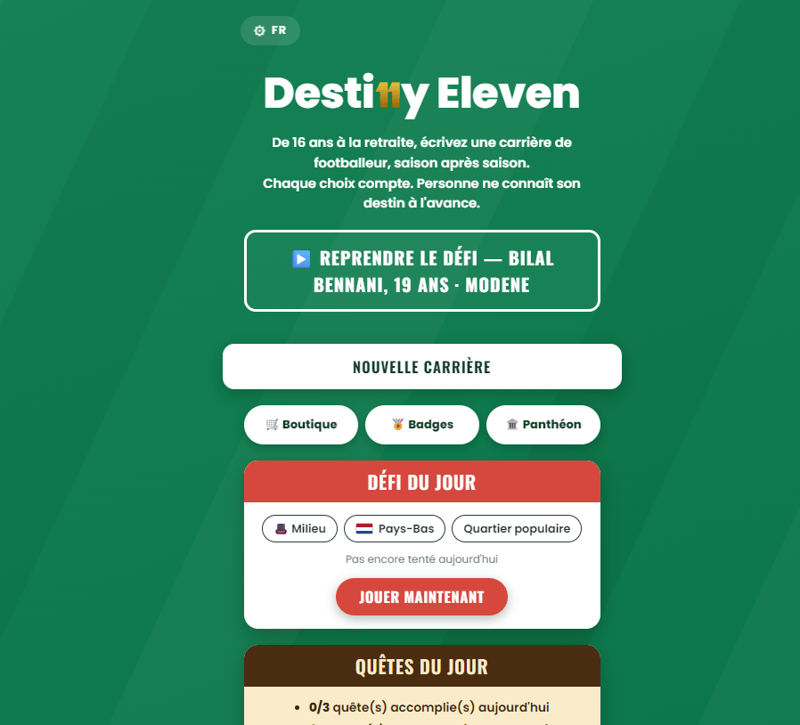 Destiny eleven : guide complet et astuces pour bien débuter